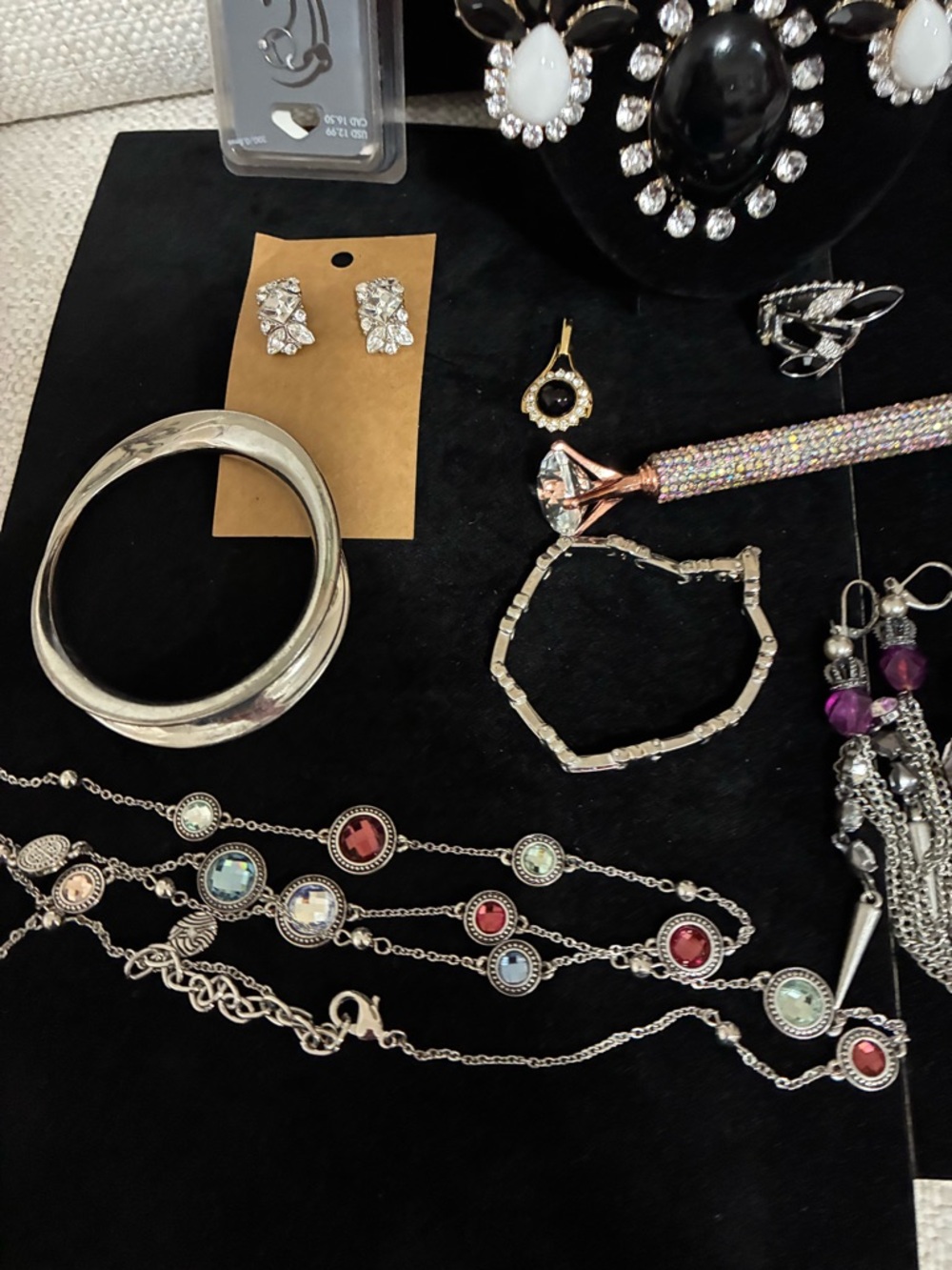 EUC Bling Statement Jewelry Bundle 14 Pc - Picture 6 of 16